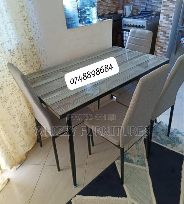 Gray Dining Table (4 Seat