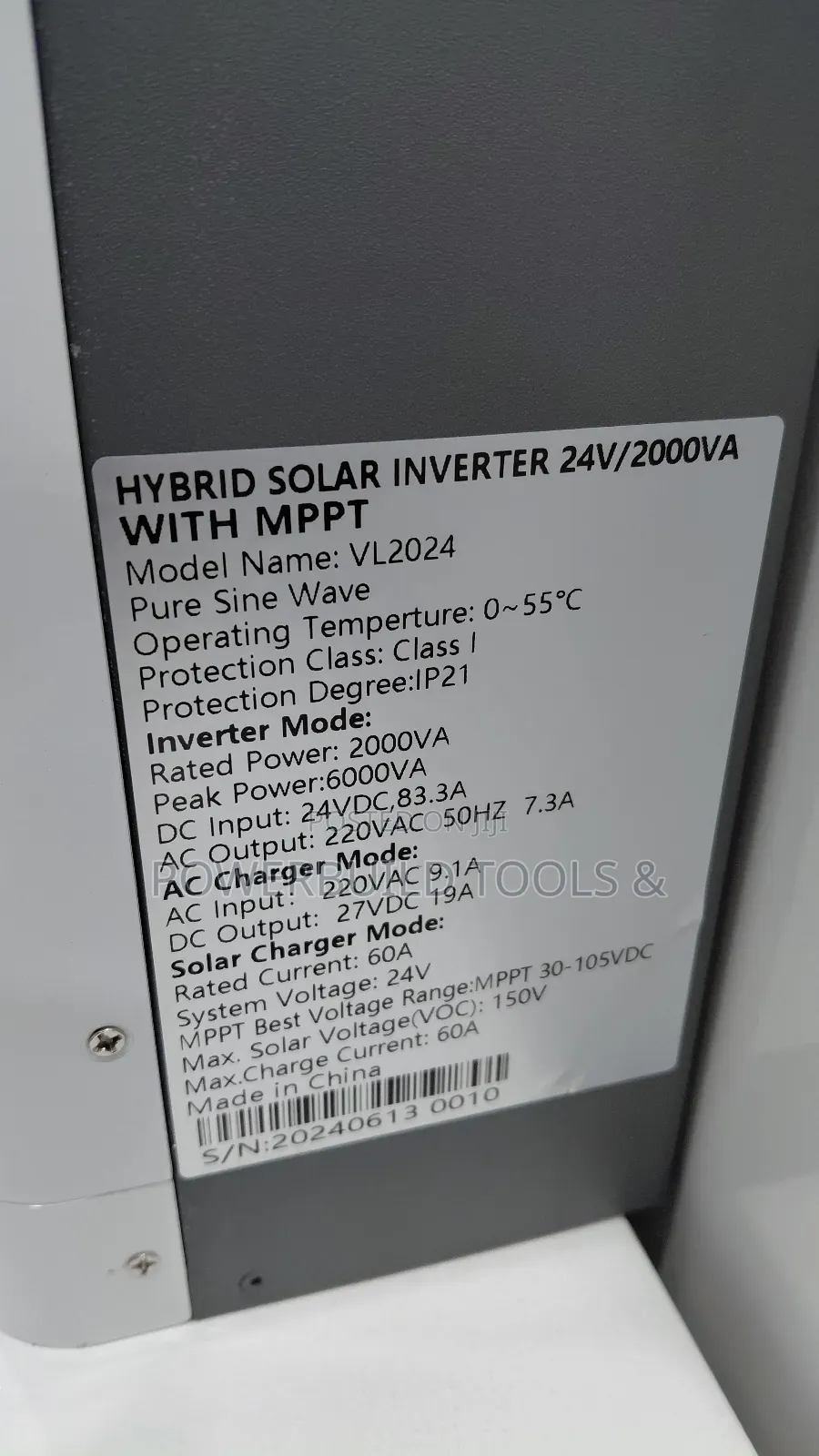 Solarmax Hybrid Inverter 2kva 24v With Mppt