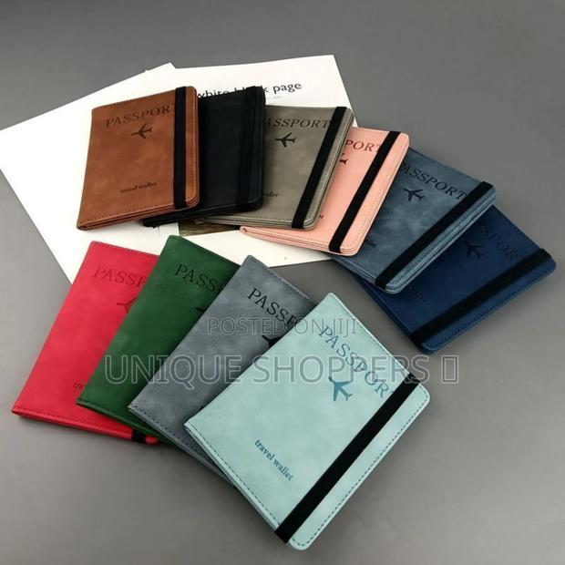 Passport Holder,Rfid Thin Passport Wallet, Leather Surface, - main view