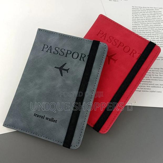 Passport Holder,Rfid Thin Passport Wallet, Leather Surface, - thumbnail 5