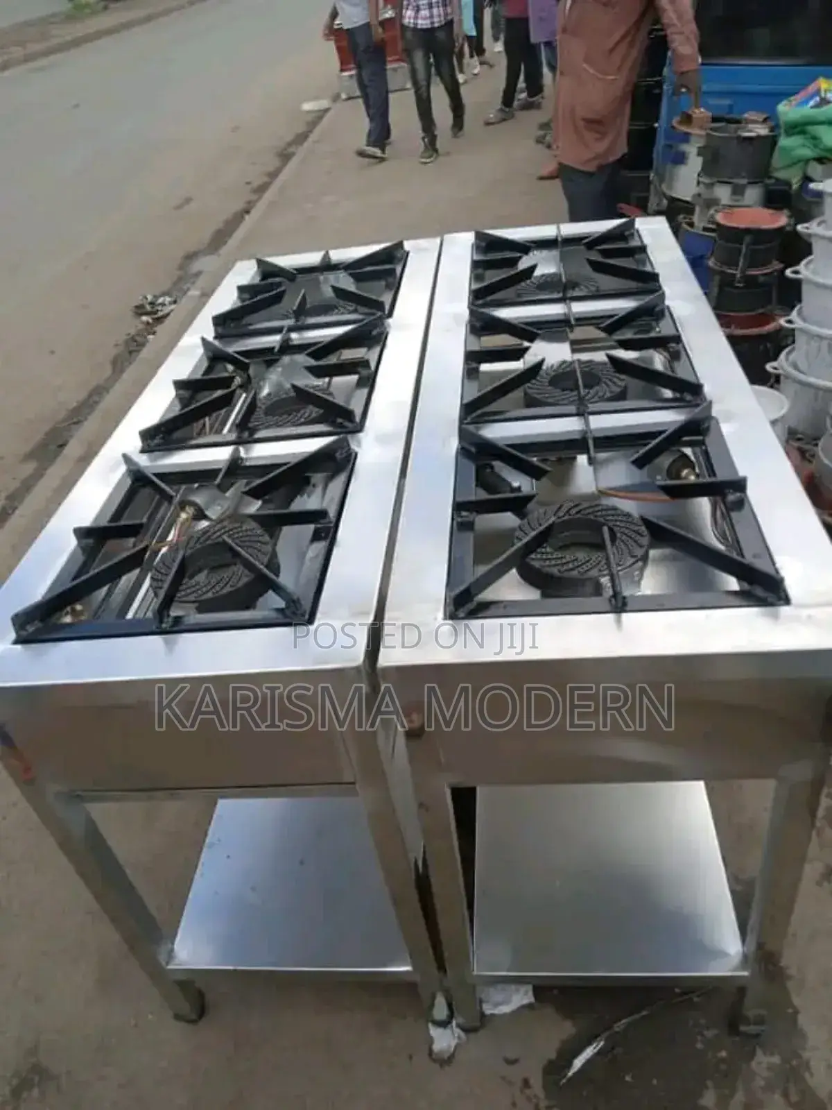 Cooker Three Burner Stainless Steel