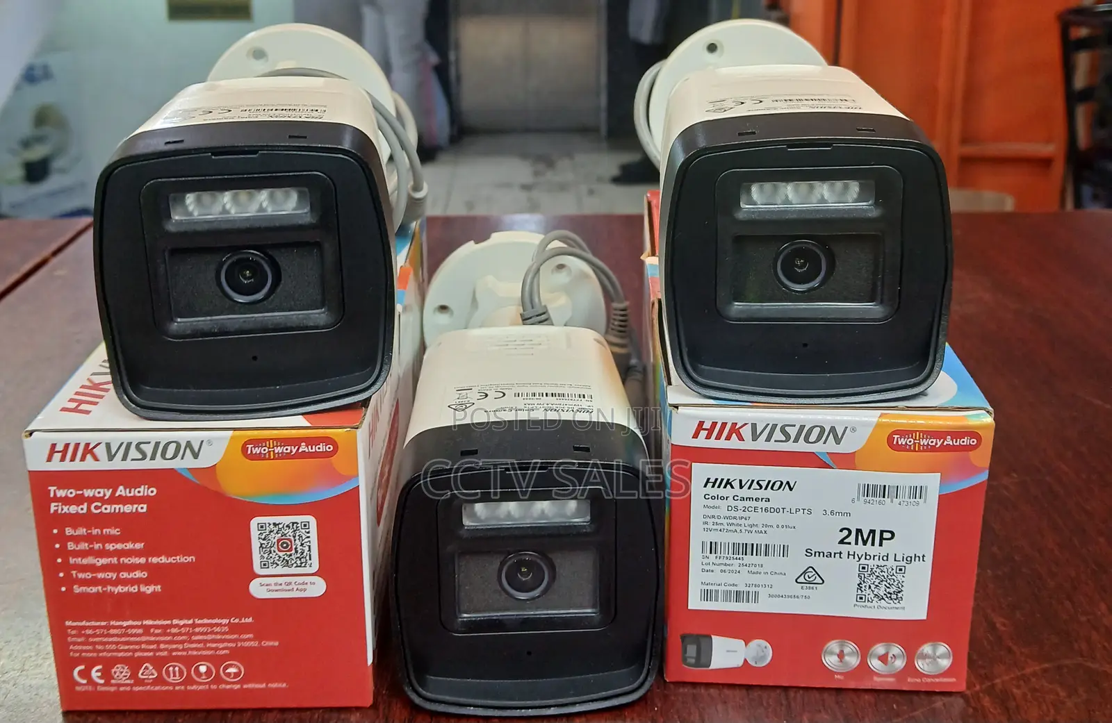 Intelligent Noise Reduction Ds-2ce16d0t-LPTS Two-Way Audio Bullet