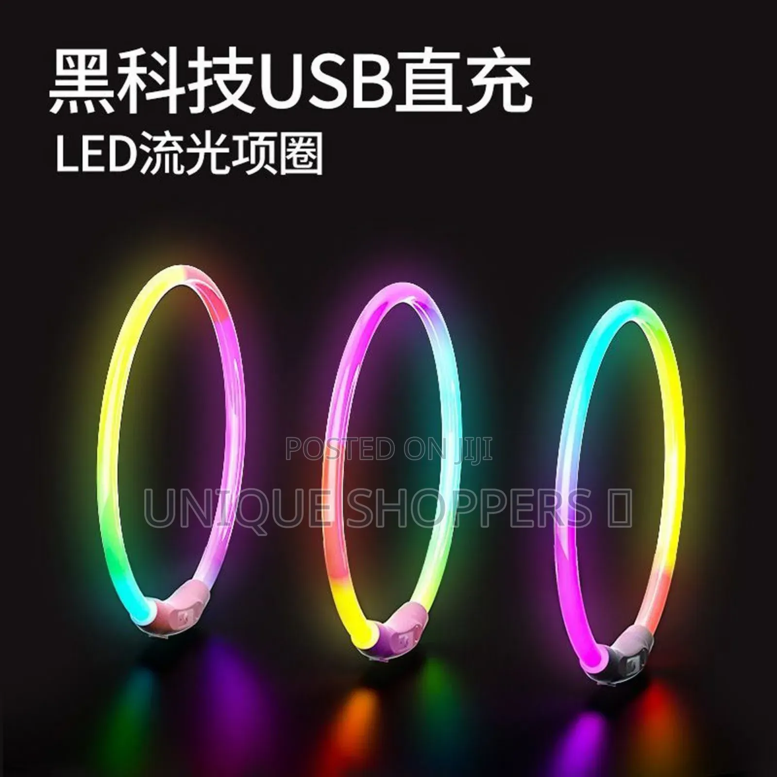 Rechargeable Light Up Pets Collars* Safety Rechargeable Led Dog Collar