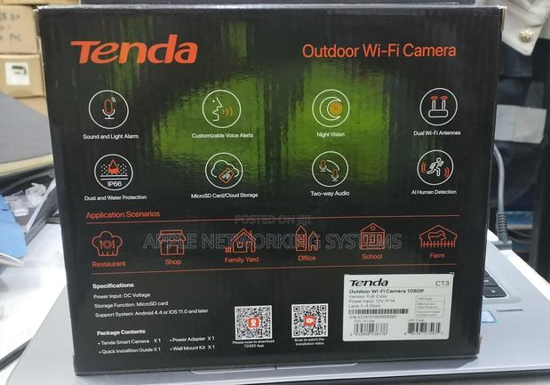 Tenda Ct3 Outdoor Wi-Fi Camera 1080 - thumbnail 3