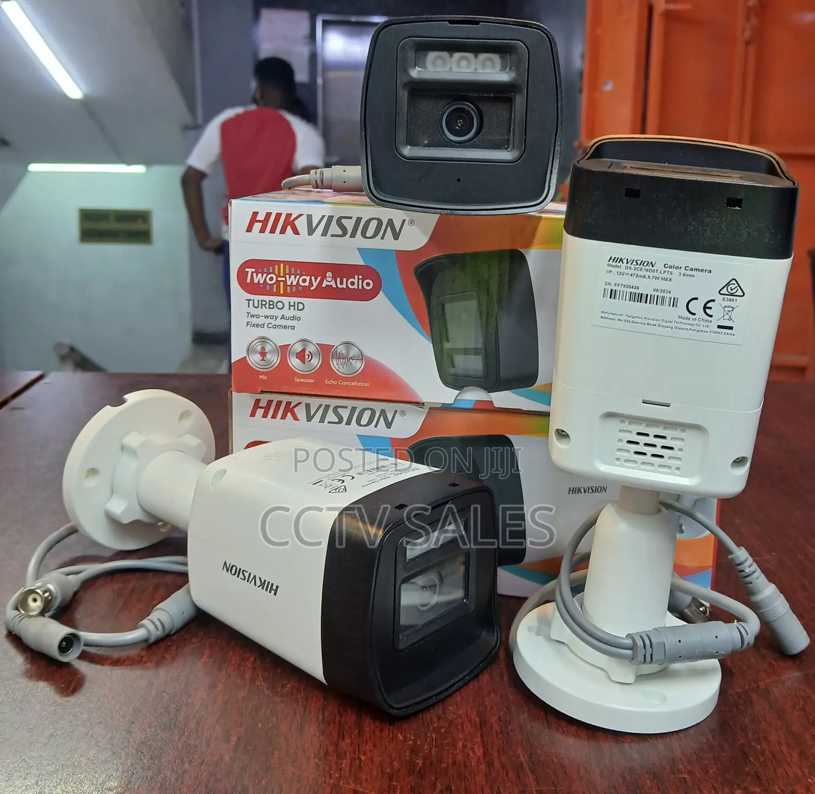 Smart Hybrid Light Ds-2ce16d0t-LPTS 2mp Hikvision Two Way Audio Camera