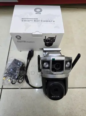 Dual Lens Wireless Wifi Dome PTZ Security CCTV Camera With Audio