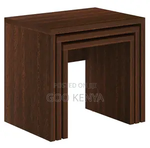 Home Coffee Table; Modern Square Wooden Nesting Coffee Table Set