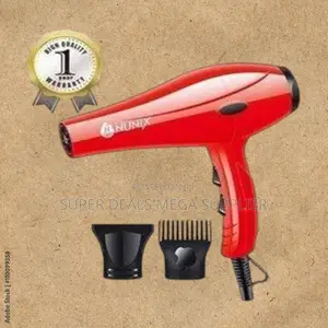 Nunix Hd01 Red Blowdry Hair Dryer With Fast Dry Heat Technology