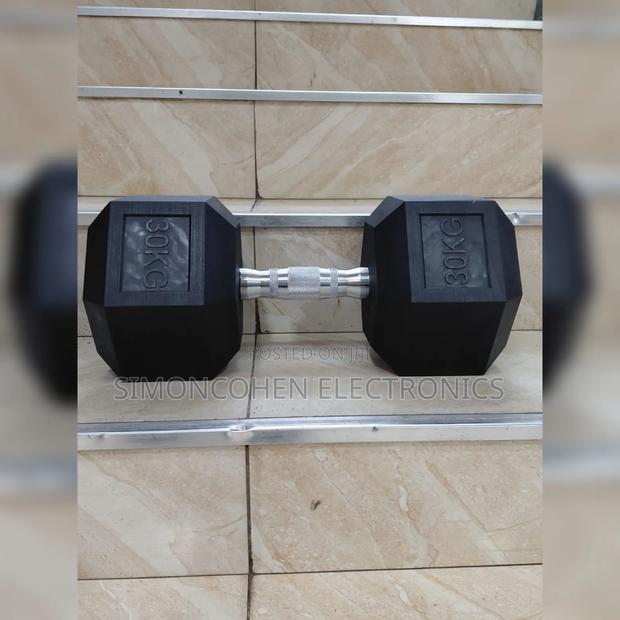 30kg Hexagon Dumbbells - main view