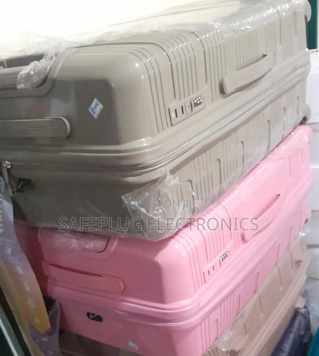 3 in 1 Travel Comfortable Rubber Suitcases- Multi-Color - main view