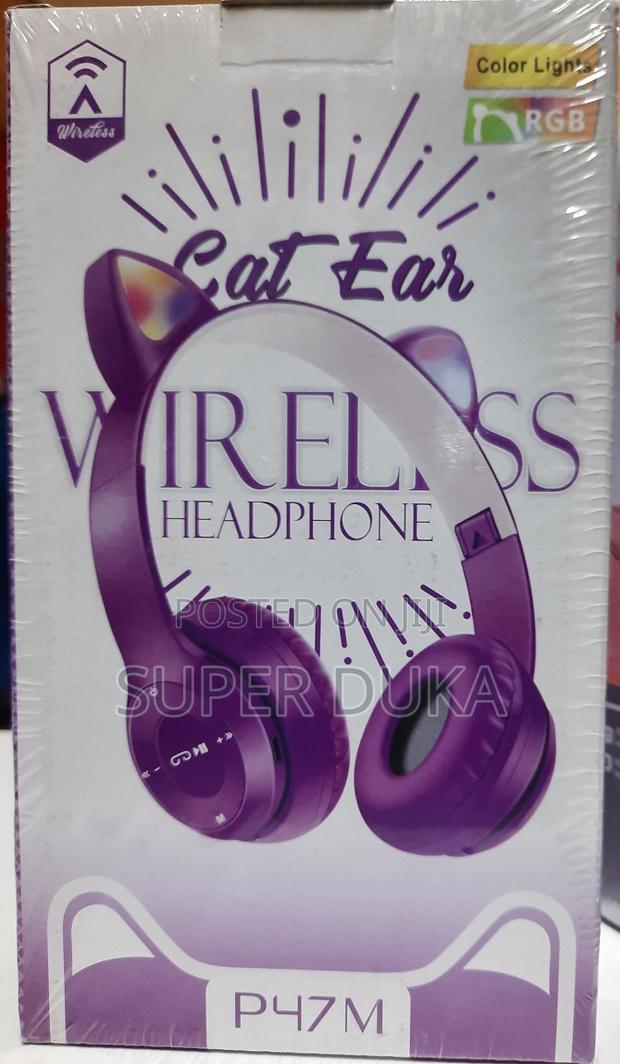 P47m Cat Ear Wireless Gaming Led Lights - thumbnail 2