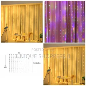 *Led Curtain Fairy Christmas Lights*
Size 3*1m