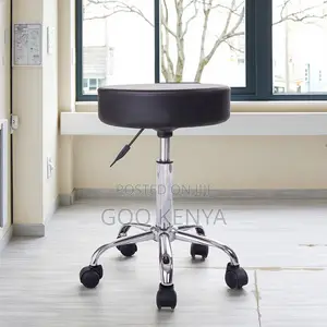 Home Stool; 360° Round Swivel Leather Dining/Bar Stool