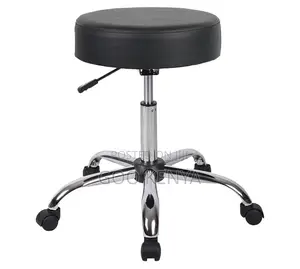 Home Stool; 360° Round Swivel Leather Dining/Bar Stool