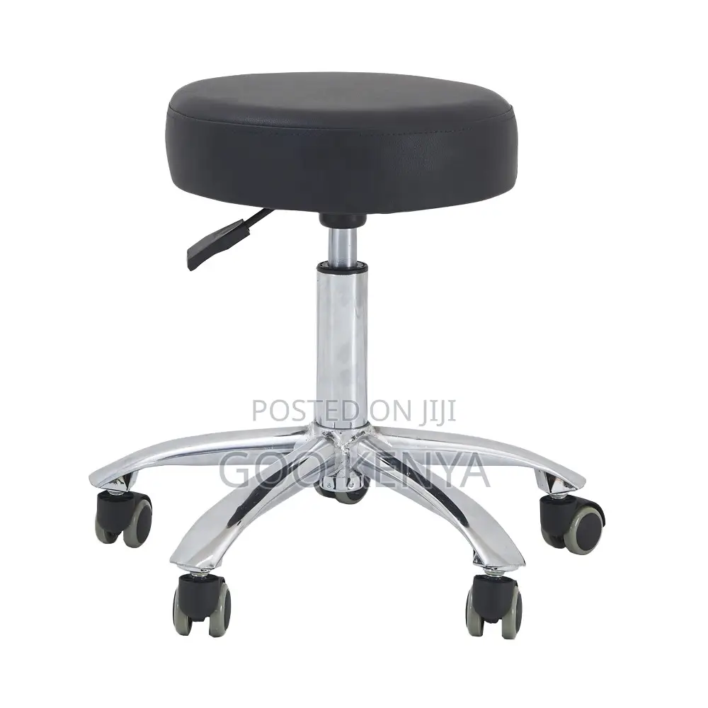 Home Stool; 360° Round Swivel Leather Dining/Bar Stool
