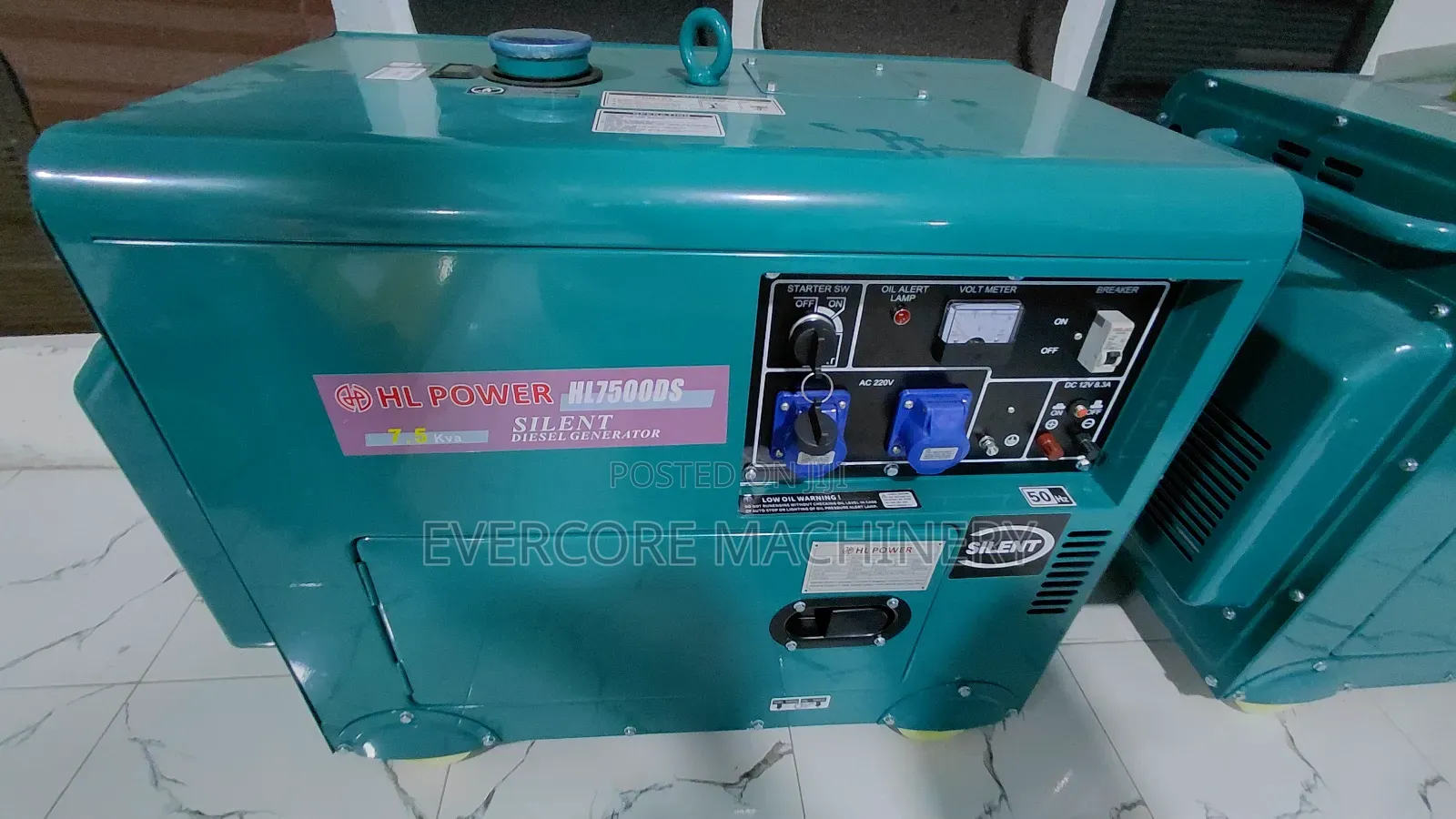 Hl Power 7.5kva Diesel Silent Generator Single Phase.