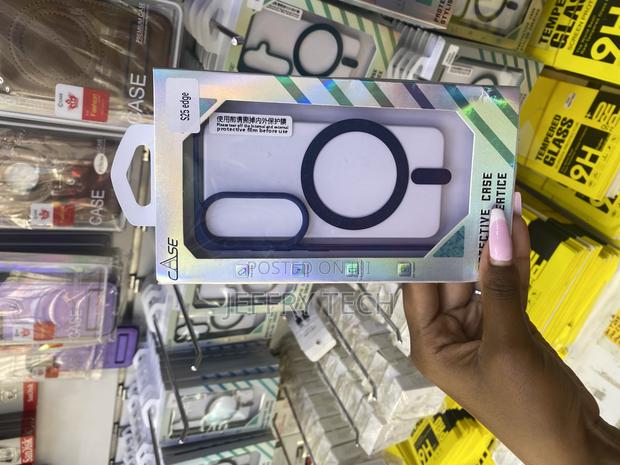 Mervy Magnetic Case for Samsung Galaxy S25 Edge 5g 6.7” -Blue - main view