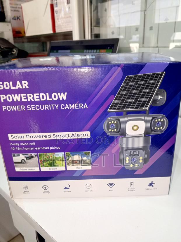 Solar Energy 4g Triple Lens V380 Power Security Camera