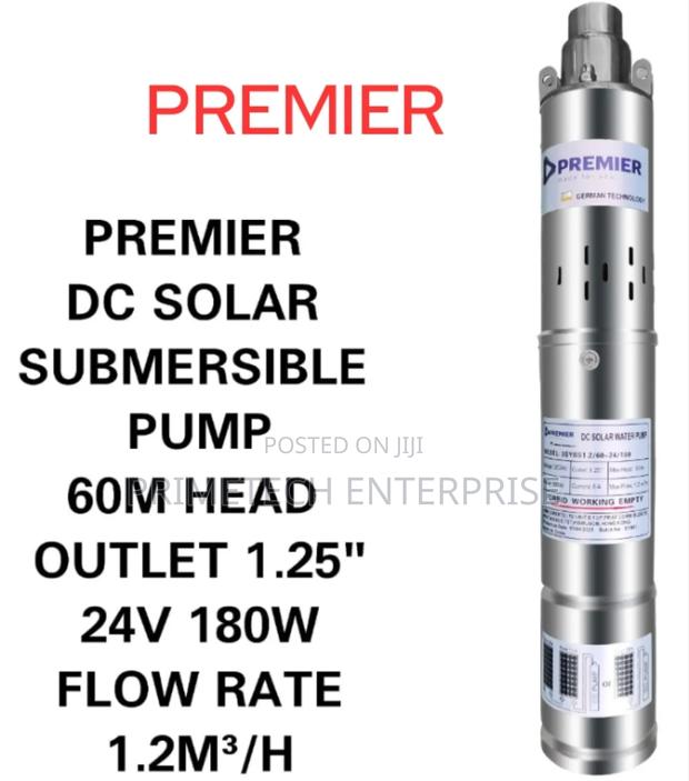 Premier Dc Solar Pump Submersible 180w 60m Head - main view