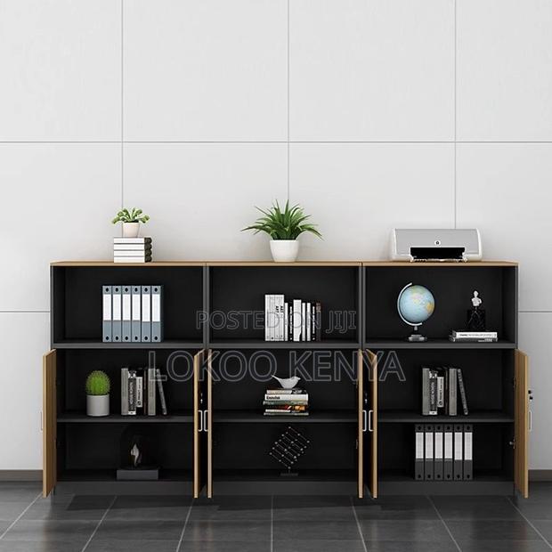 Office Cabinet : Half Solid Wood Storage Cupboard - thumbnail 4