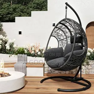 Outdoor Furniture; Garden Swing Hammock Chair With Fabric Padding