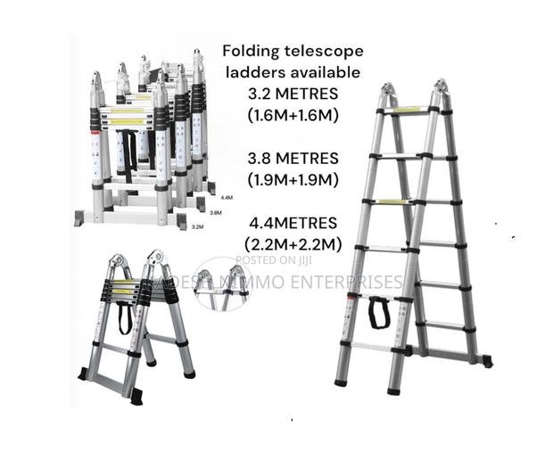 Quality Double-Sided Telescopic Ladder 2.5m+2.5m - main view
