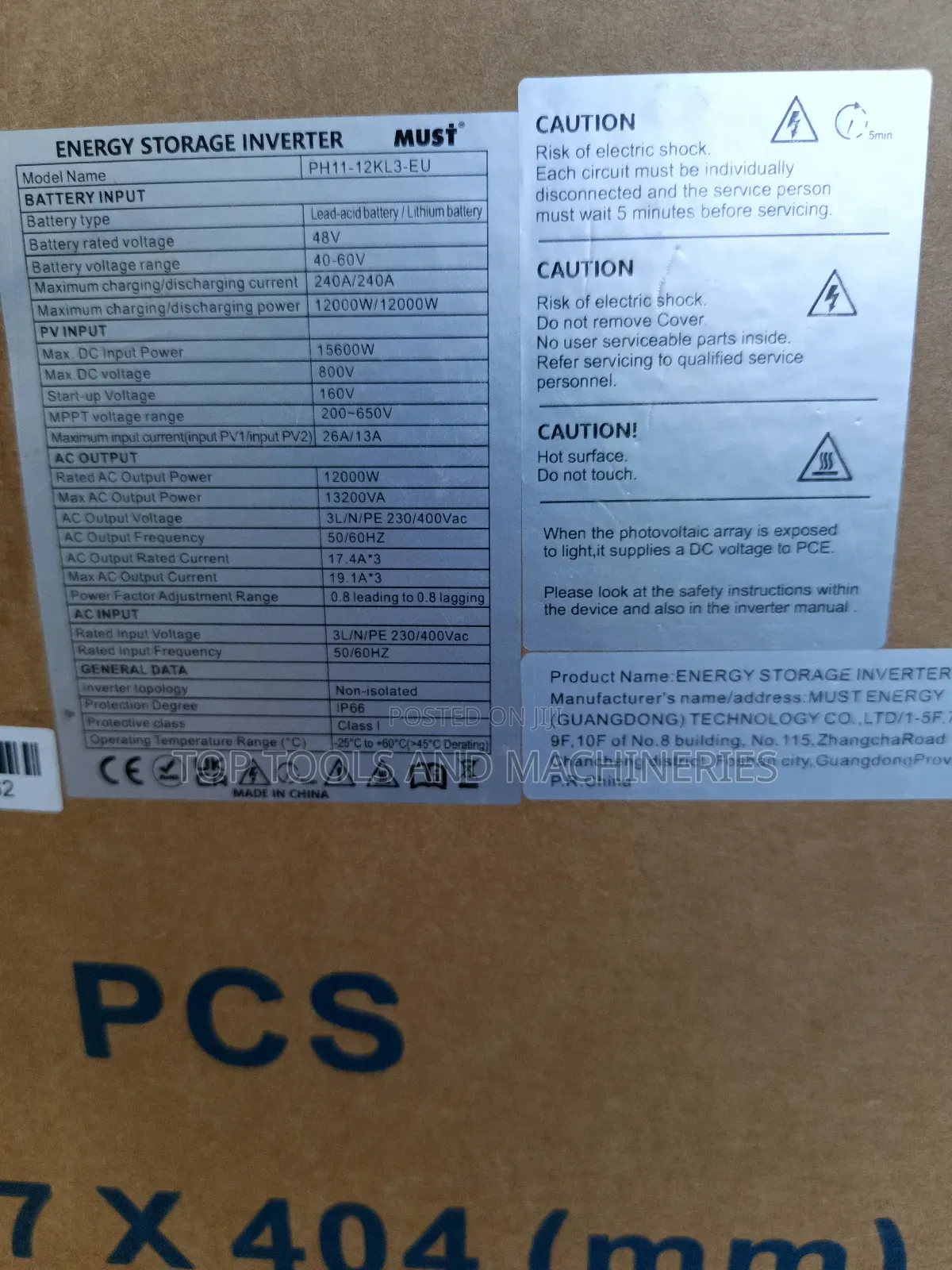 Ph1100 Eu Must 12kva 48v Three Phase Hybrid Inverter
