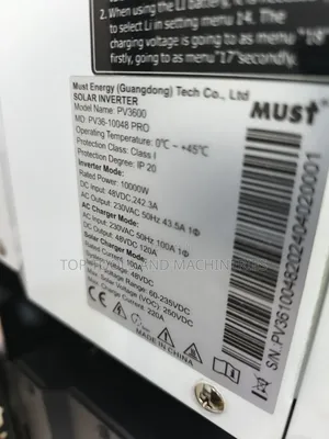 Must 10kva 48v 100a 250vdc Hybrid Pv3600 Pro Low Frequency Inverter