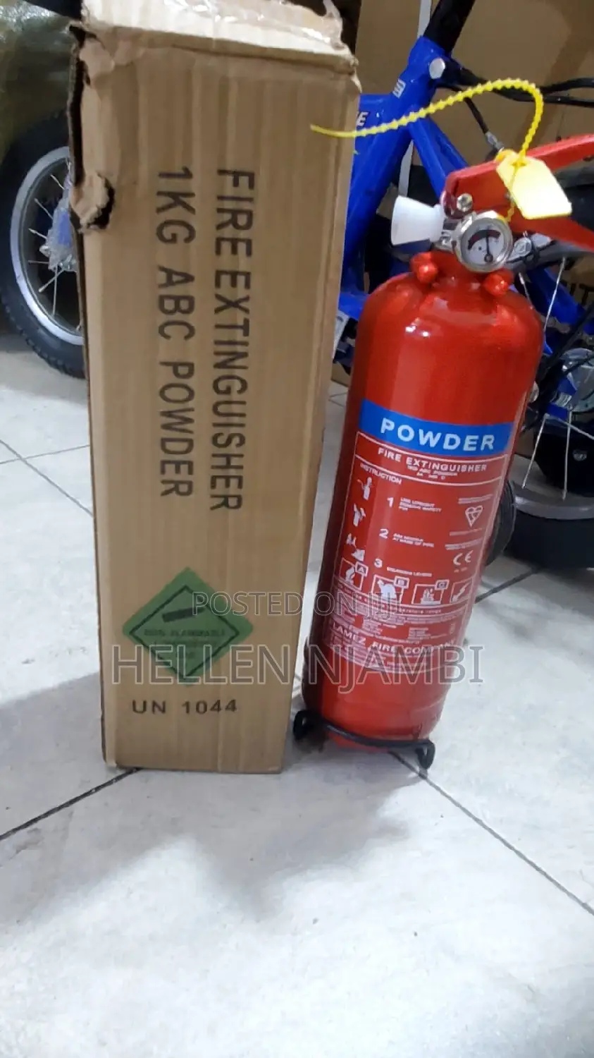 Multi-purpose 1kg Dry Powder Fire Extinguisher (Class A, B & C Fires)