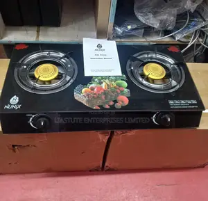 Nunix Glass Top 2-Burner Gas Stove – Elegant Tabletop Design