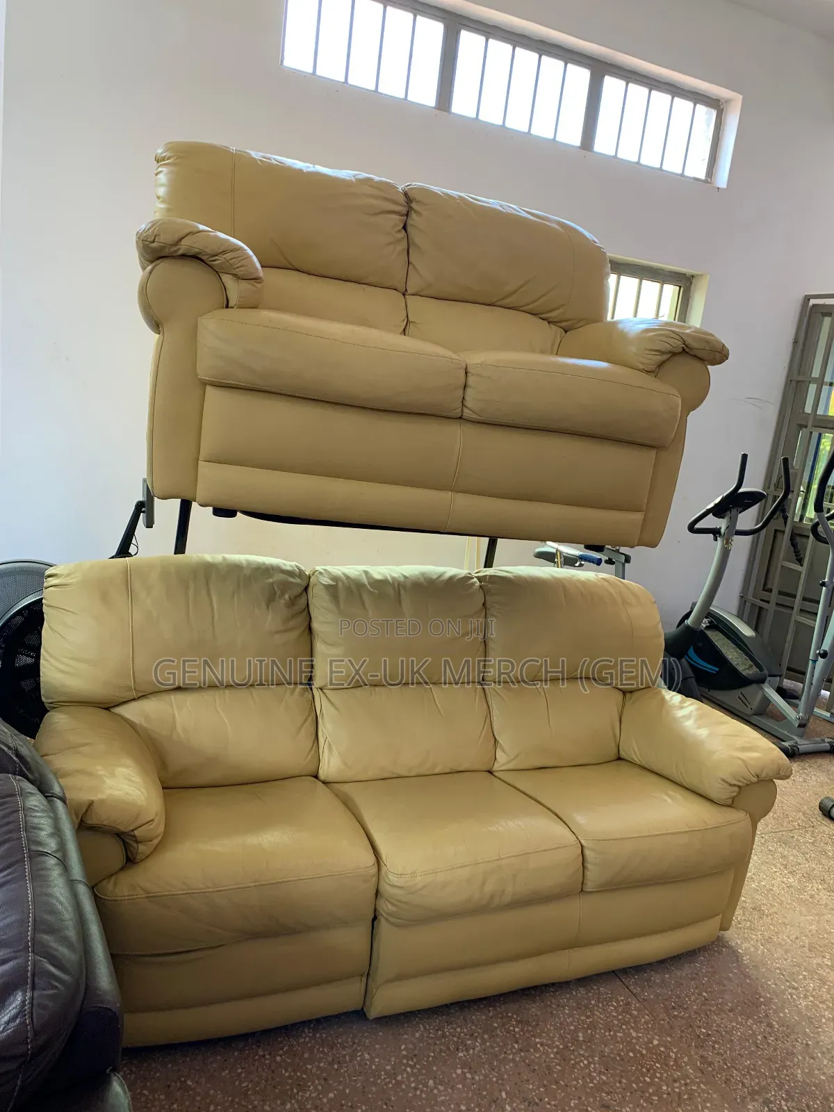 Ex-Uk Leather Sofa