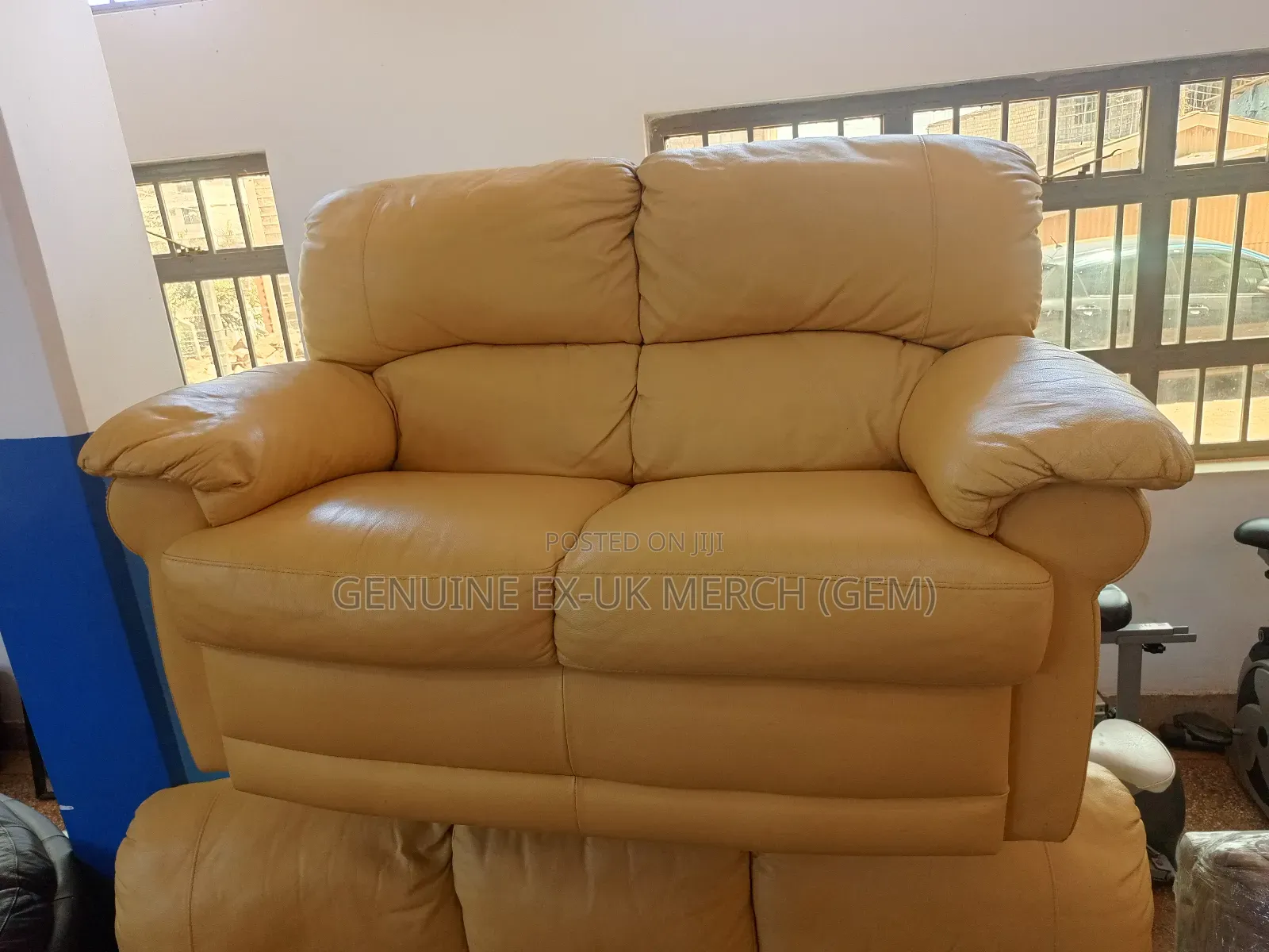 Ex-Uk Leather Sofa
