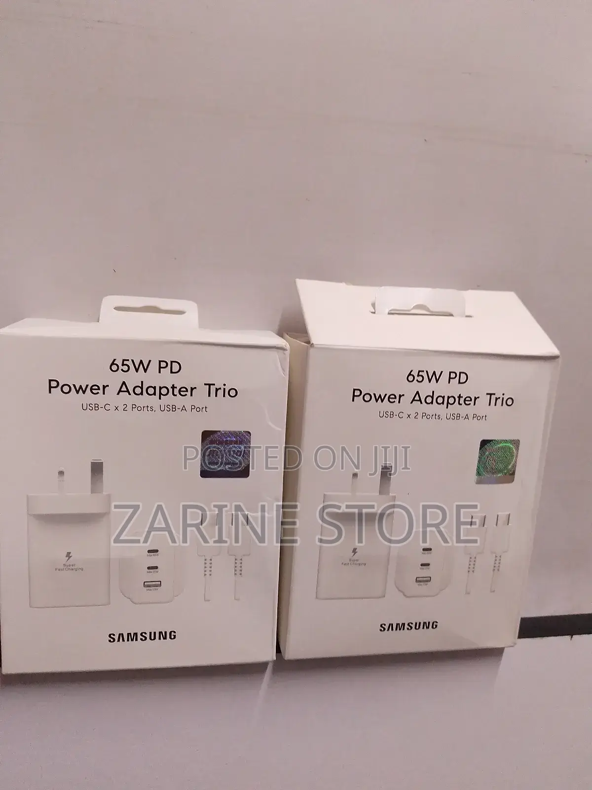 Samsung 65w Mobile Phone Charger Trio Power Adapter With C-C Cable