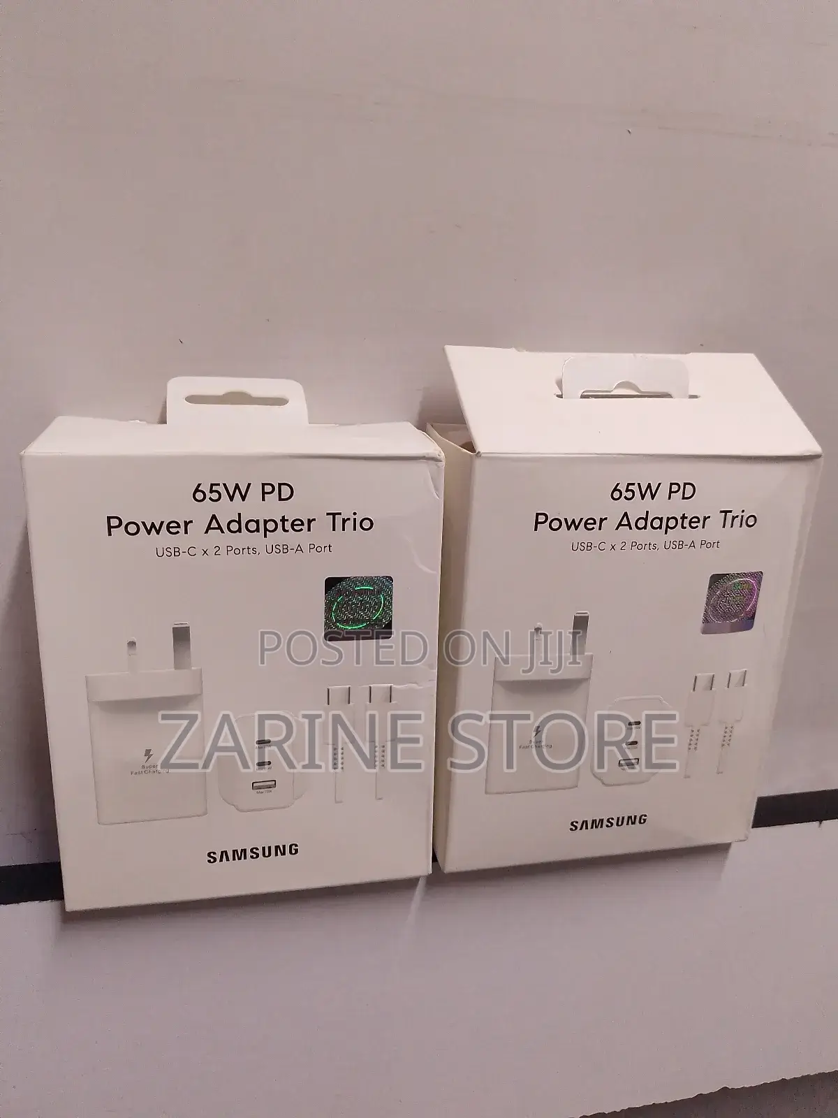 Samsung 65w Mobile Phone Charger Trio Power Adapter With C-C Cable