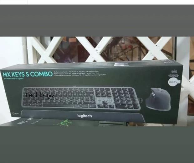 Logitech Mx Keys S Wireless and Bluetooth Keyboard + Palmrest Mouse - thumbnail 2