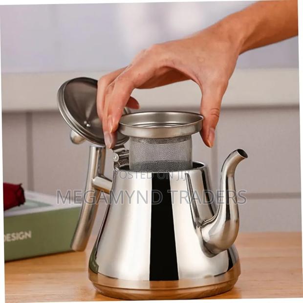 Stainless Steel Tea Kettle With Filter/Coffee Maker - thumbnail 6