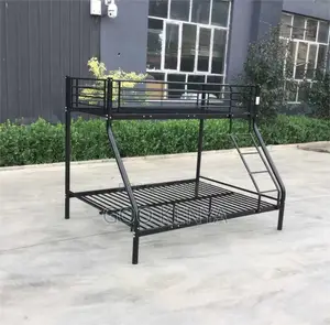 Home Bed;Durable Steel Double Bed With Stair Access