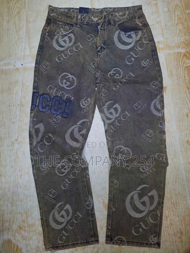 Quality Denim Designer Casual Printed Jeans - thumbnail 2