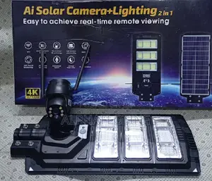 4g Solar Street Light With CCTV Camera (Sim Card Enabled)
