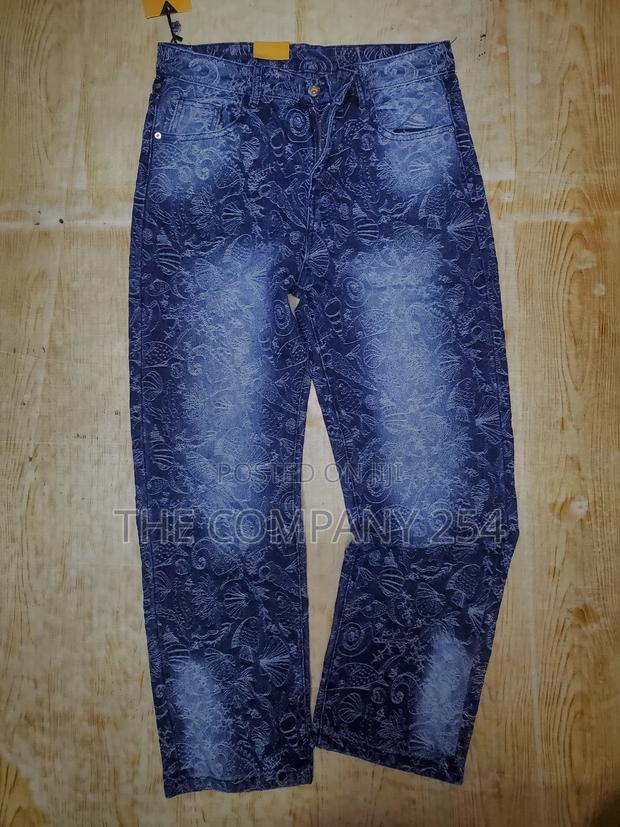 Quality Denim Designer Casual Printed Jeans - thumbnail 3