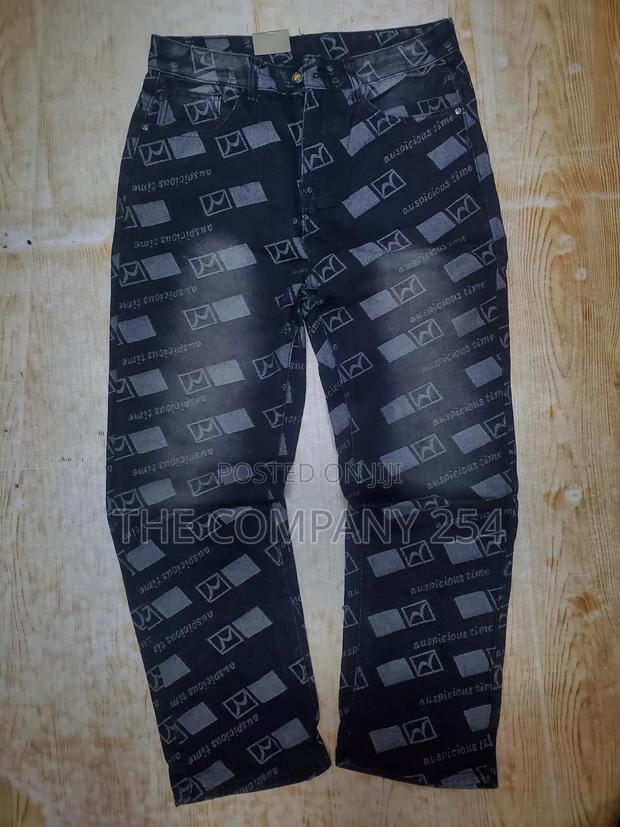 Quality Denim Designer Casual Printed Jeans - thumbnail 4