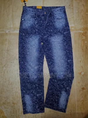 Quality Denim Designer Casual Printed Jeans