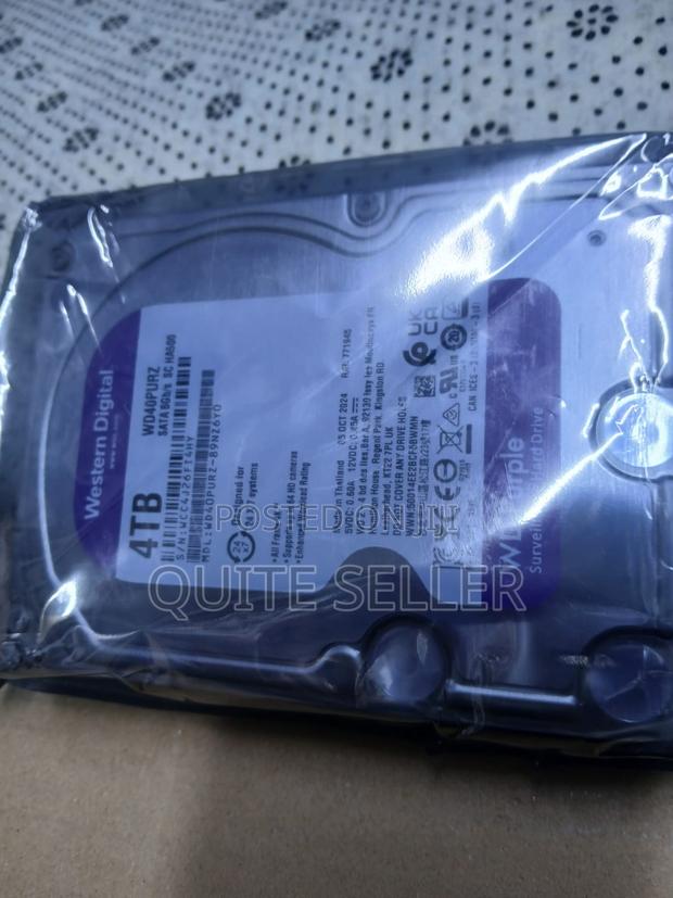 Wd Purple Surveillance Hard Drive - 4tb Storage Capacity