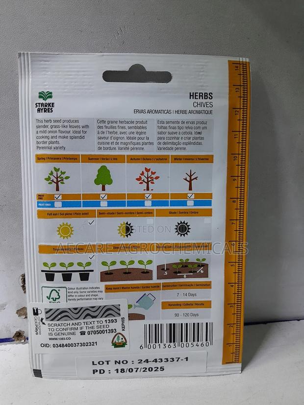 Chives Herb Seeds 1.8 Grams - thumbnail 3