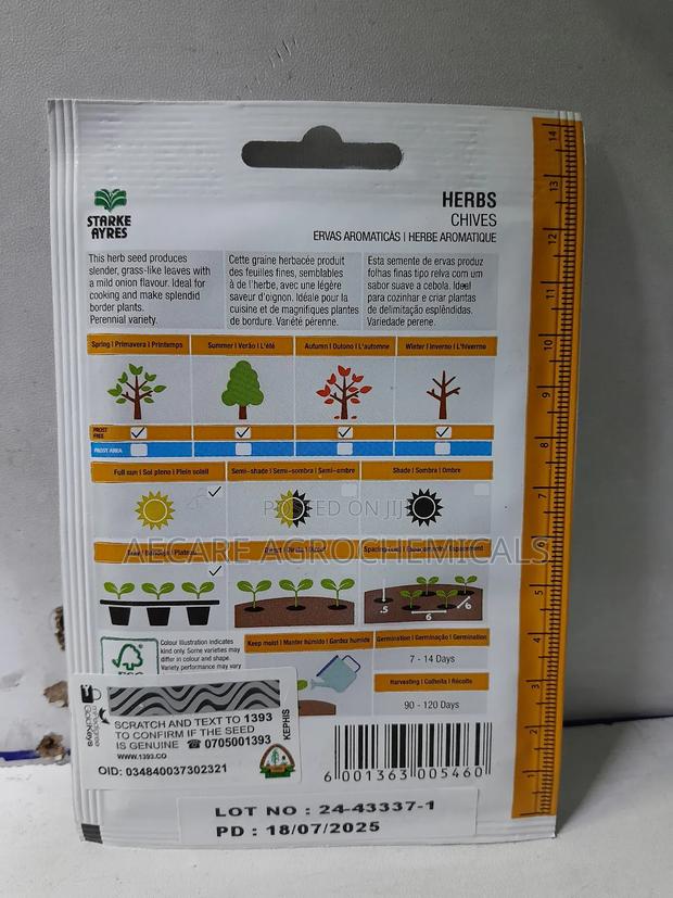 Chives Herb Seeds 1.8 Grams - thumbnail 4