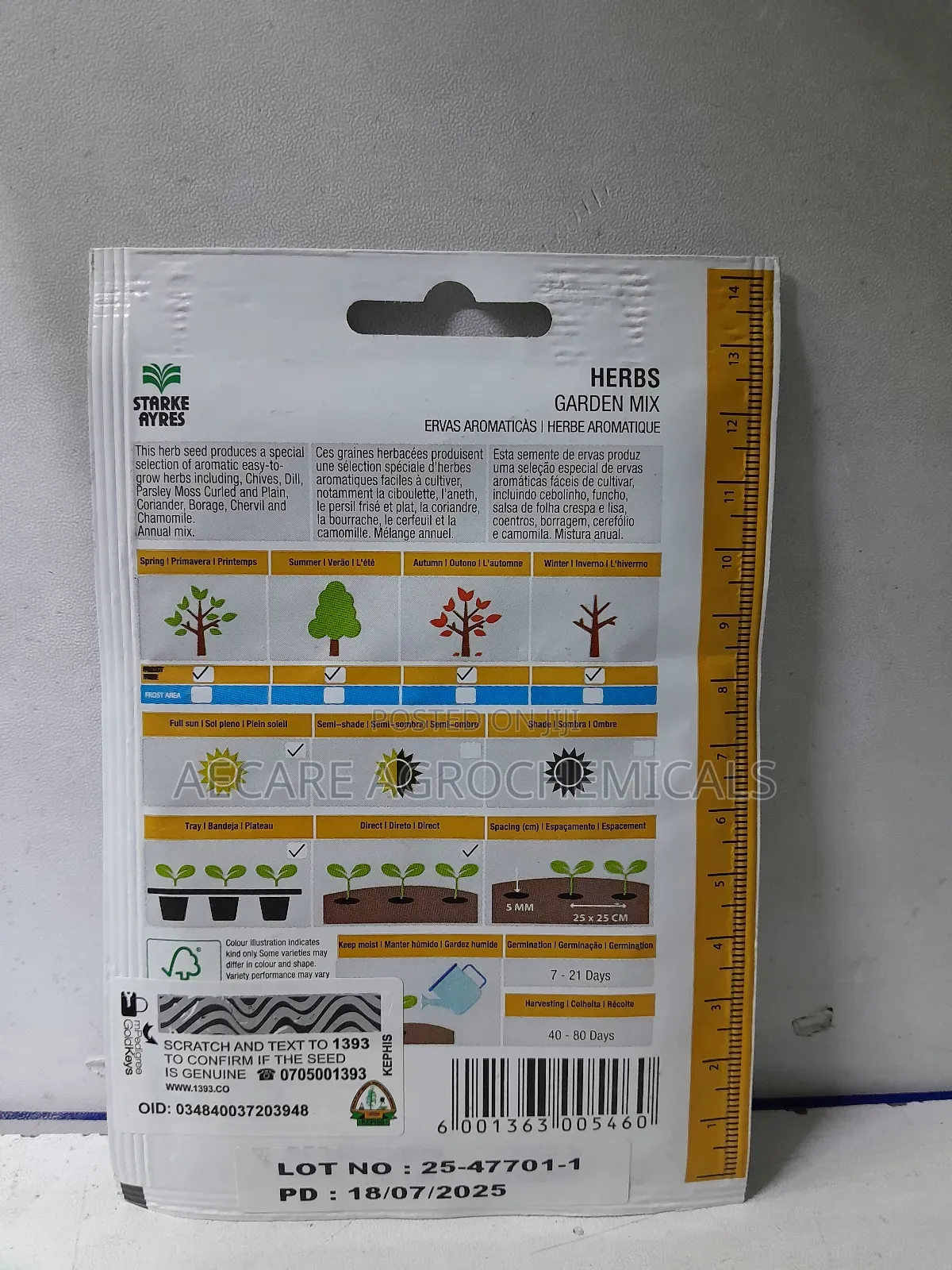 Garden Mix Herb Seeds 3 Grams