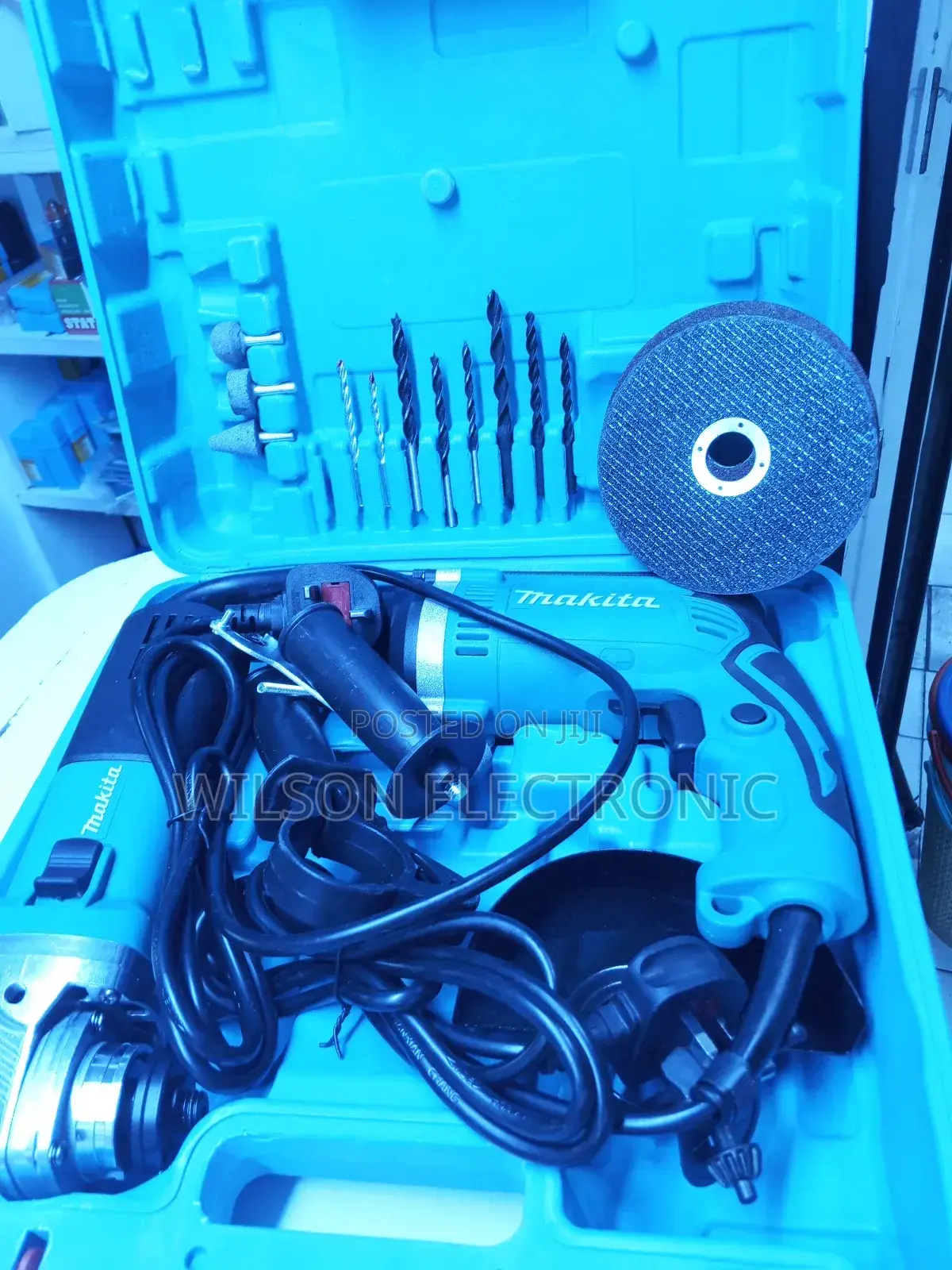 Makita Electric Combo Set. Grinder Drill