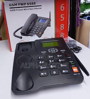 GSM FWP 6588 -GSM Fixed Desk-Phone Dual Sim Phone - thumbnail 2