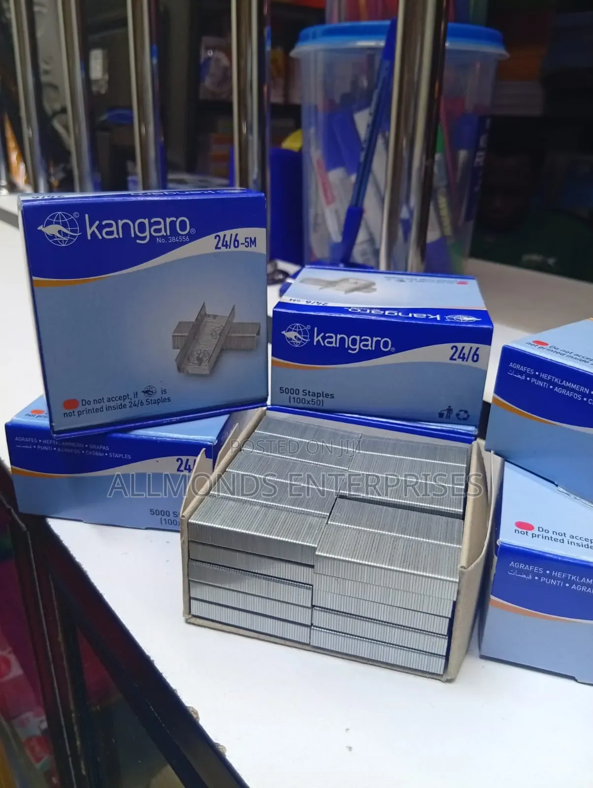 A Packet of Kangaroo Staples/Pins 24/6 - 5000 Staples/Pins