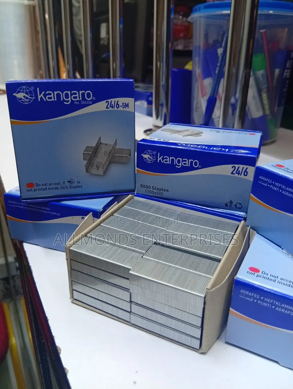A Packet of Kangaroo Staples/Pins 24/6 - 5000 Staples/Pins